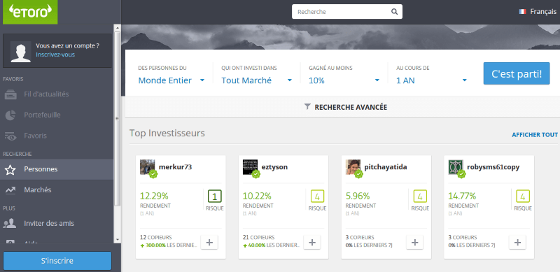 CopyTrader eToro